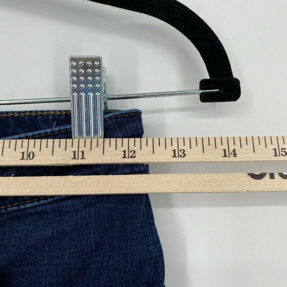 Madewell Curvy High Rise Skinny Fit Jeans Size 24T Stretch Dark Wash Denim Blue - Picture 9 of 11